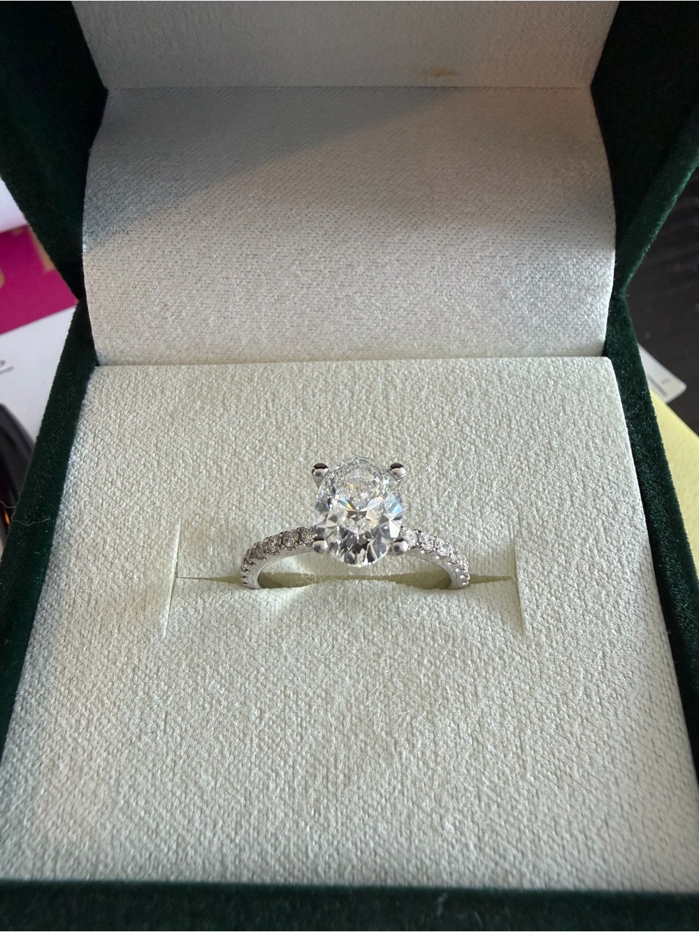 Classic Solitaire Round Cut Silver Engagement Ring in White